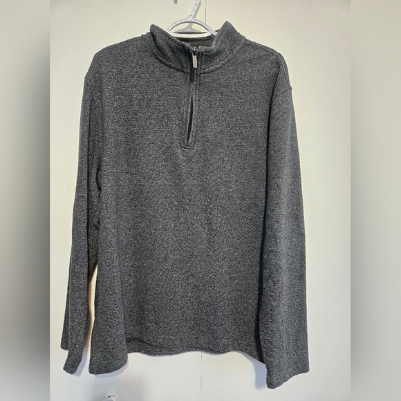 Van Heusen Other - Van Heusen Men's Charcoal Quarter Zip Pullover - Size XL